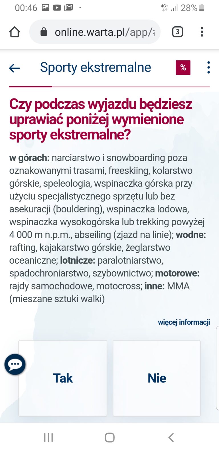 ubezpieczenie na narty za granicą warta travel online - zimowe sporty ekstremalne