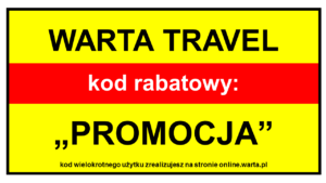 Kod rabatowy Warta Travel - 50% zniżki na ubezpieczenie turystyczne Warta Online