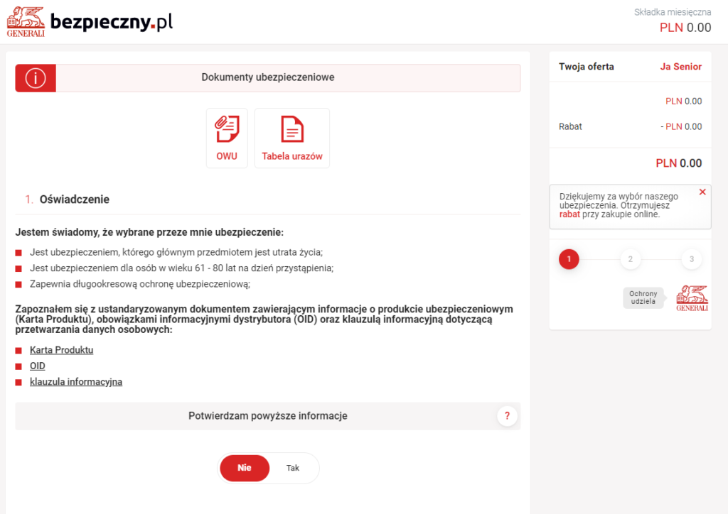 Tu u dołu musisz kliknąć tak
